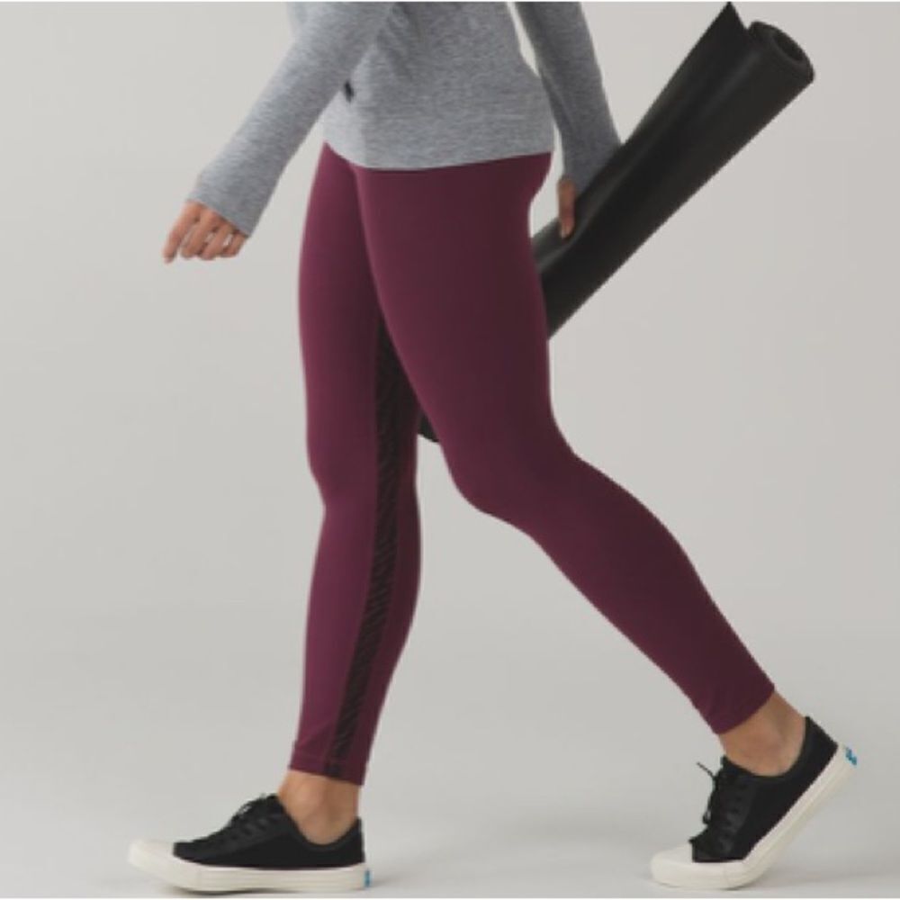 Lululemon original Align legging Red Grape Shifted Horizon Red Grape Black